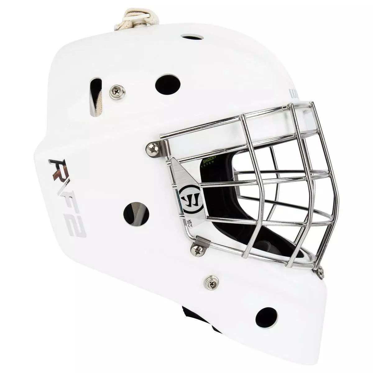 Warrior Ritual R/F2 E+ Junior Certified Straight Bar Goalie Mask - Image 2
