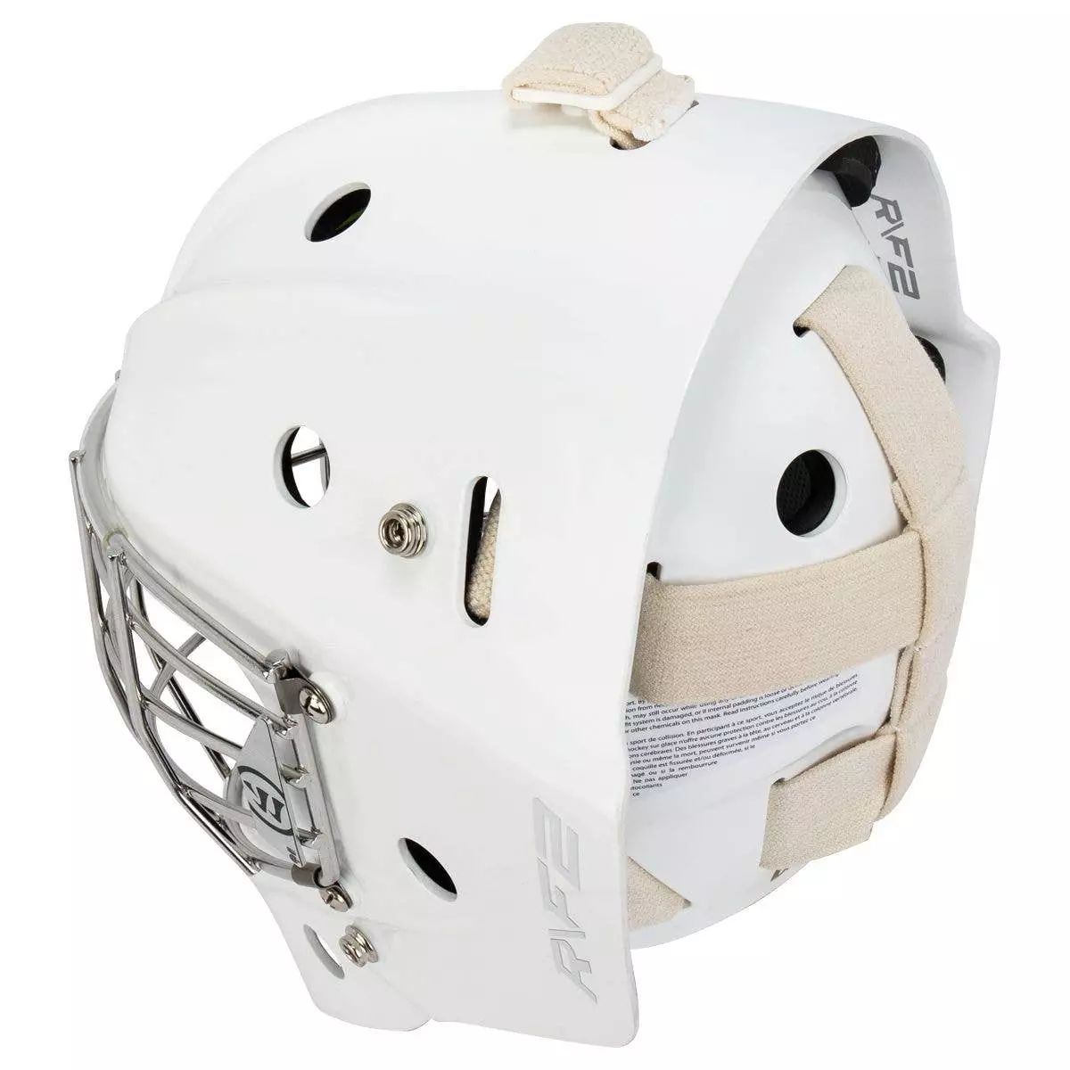 Warrior Ritual R/F2 E+ Junior Certified Straight Bar Goalie Mask - Image 4