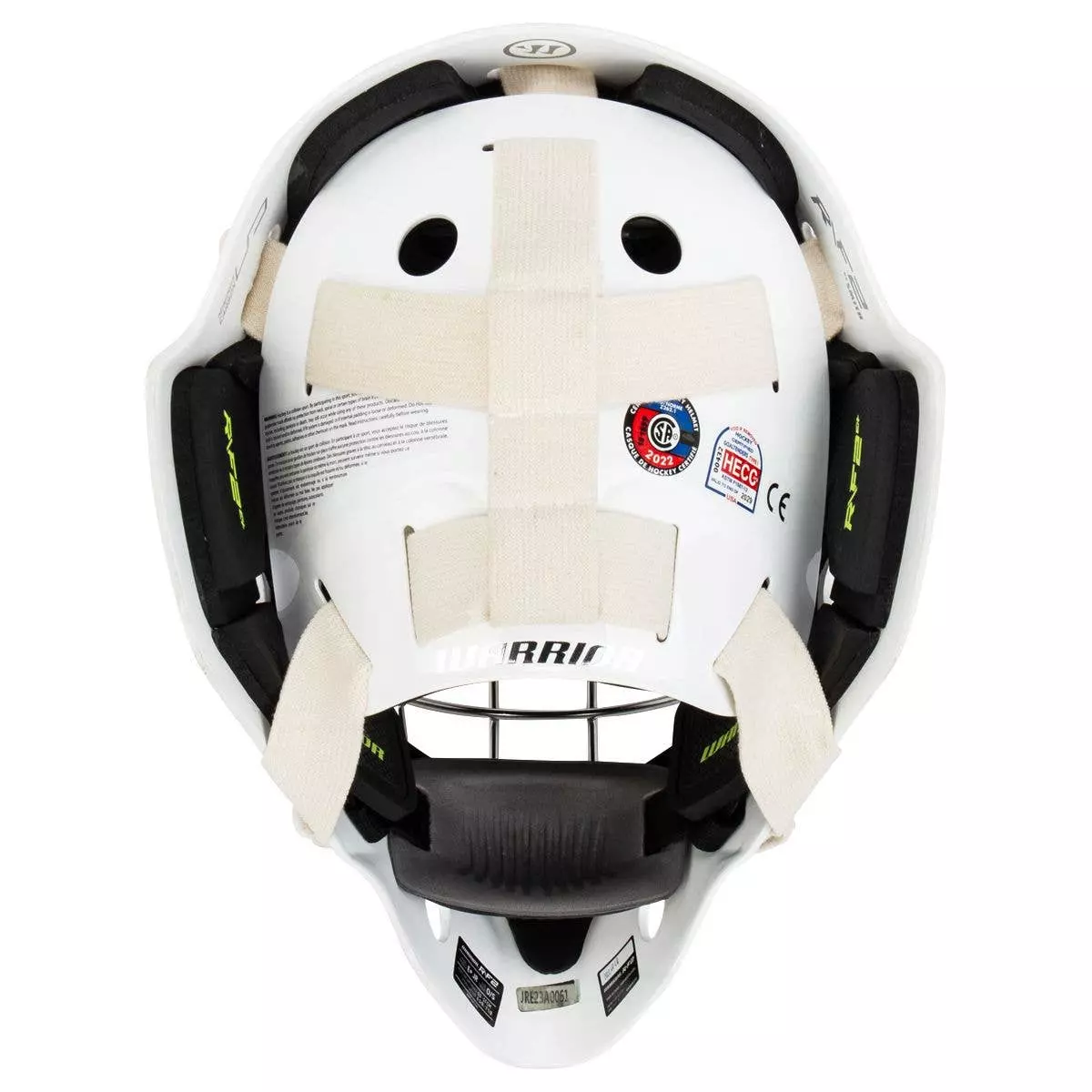 Warrior Ritual R/F2 E+ Junior Certified Straight Bar Goalie Mask - Image 5